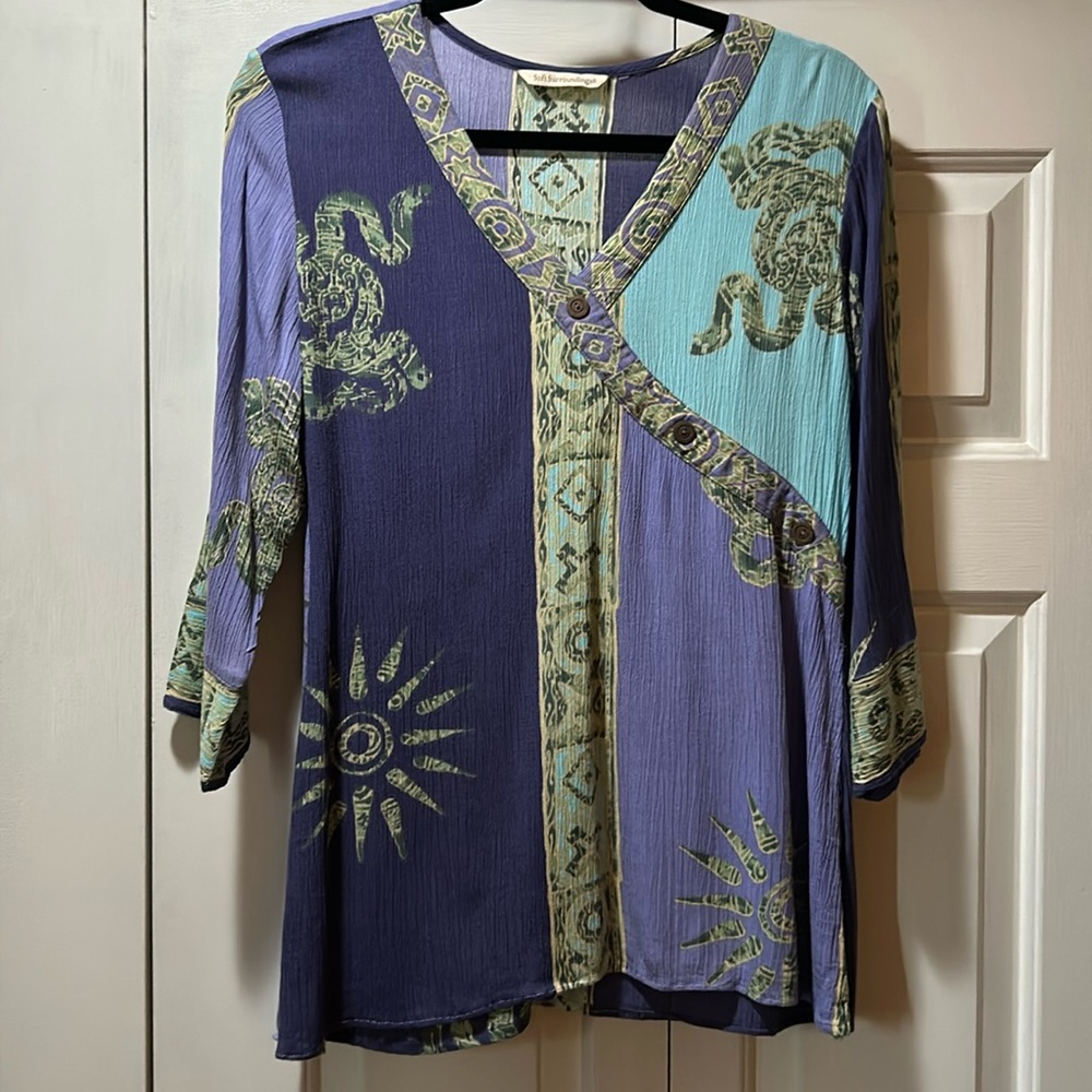 Soft Surroundings Batik Style Tunic